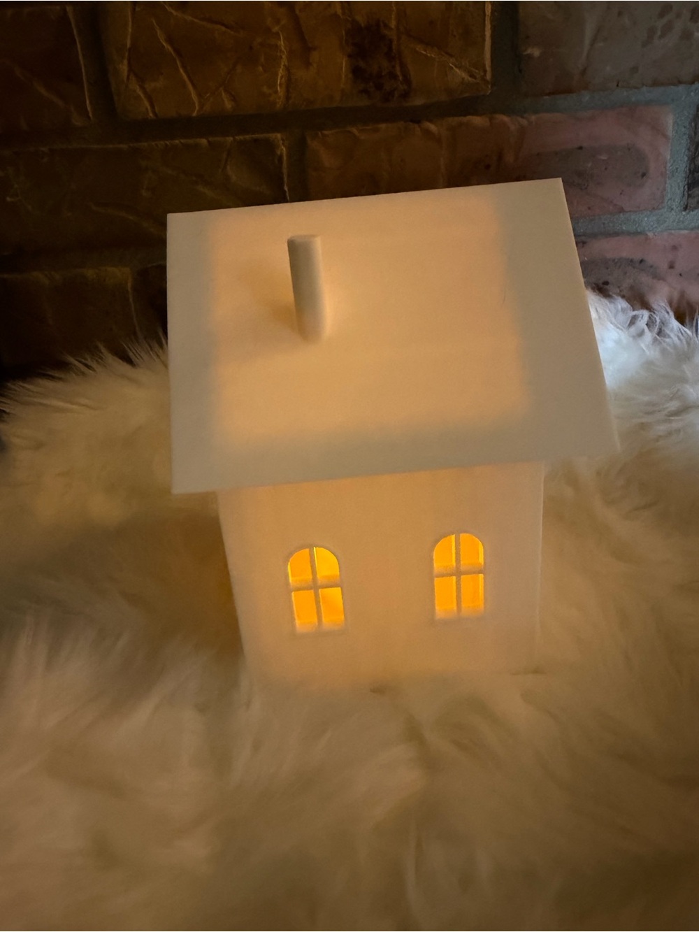Hand Crafted 3D Printed White House LED Votive Holder NWOT - Picture 3 of 4